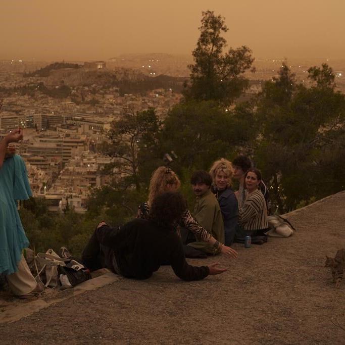 Martian skies over Athens? Greece's capital turns an orange hue with dust clouds from North Africa
